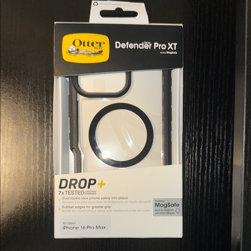 OtterBox Defender Pro XT Black Case for iPhone 16 Pro Max
